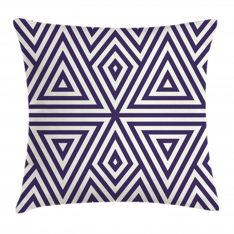 Symmetric Triangles Pillow Cover