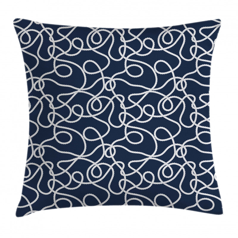Tangled Ocean Marine Ropes Pillow Cover