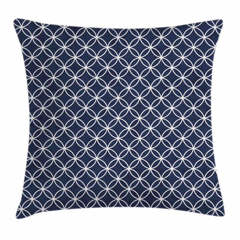 Trellis Inspired Circles Pillow Cover