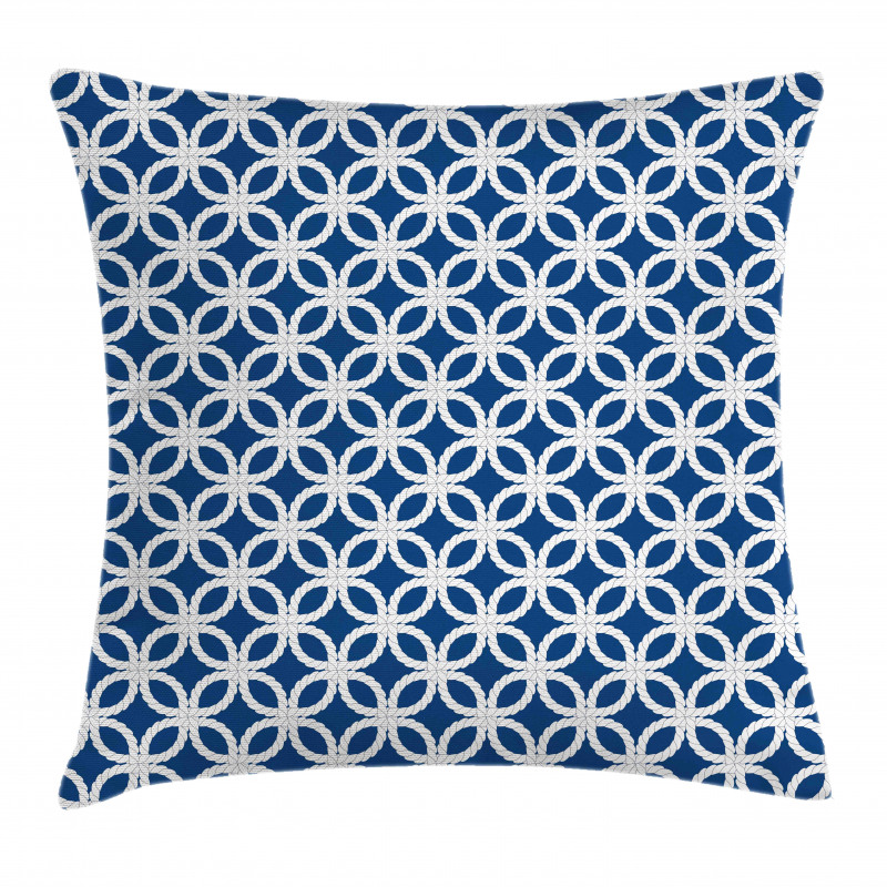 Marine Life Woven Ropes Pillow Cover