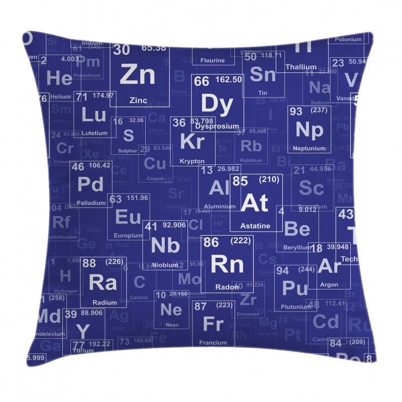 Chemistry Theme Pillow Cover