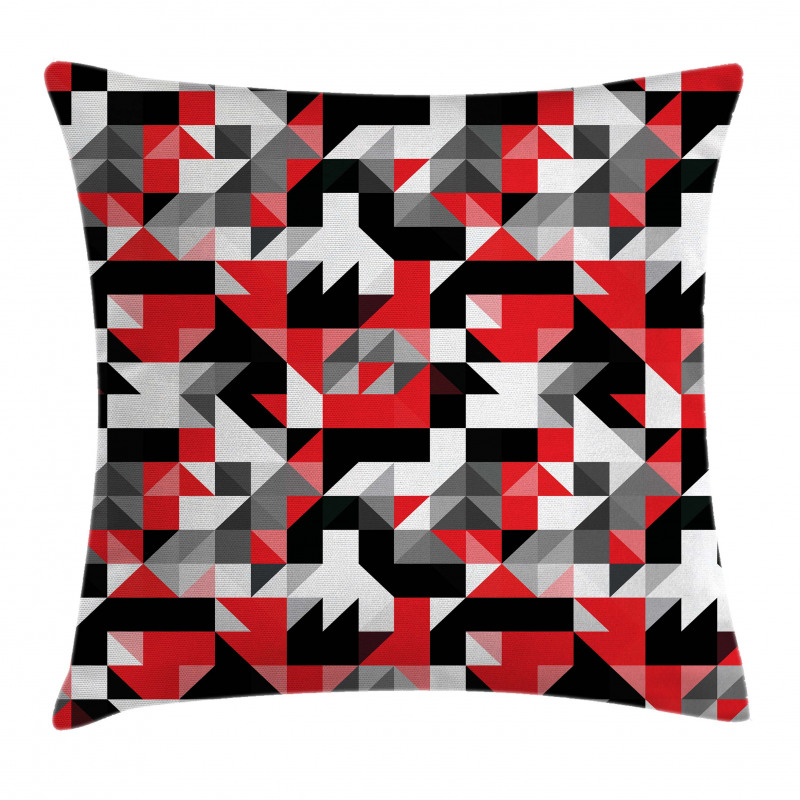 Half Triangles Square Pillow Cover