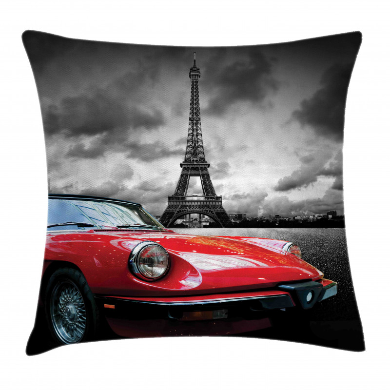 Romantic City Paris Pillow Cover