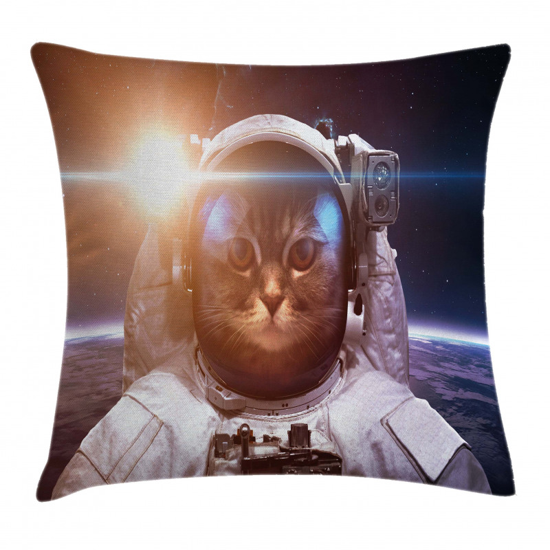 Kitty Lunar Eclipse Pillow Cover