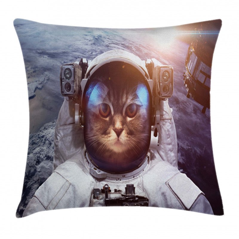 Space Satellite Eclipse Pillow Cover