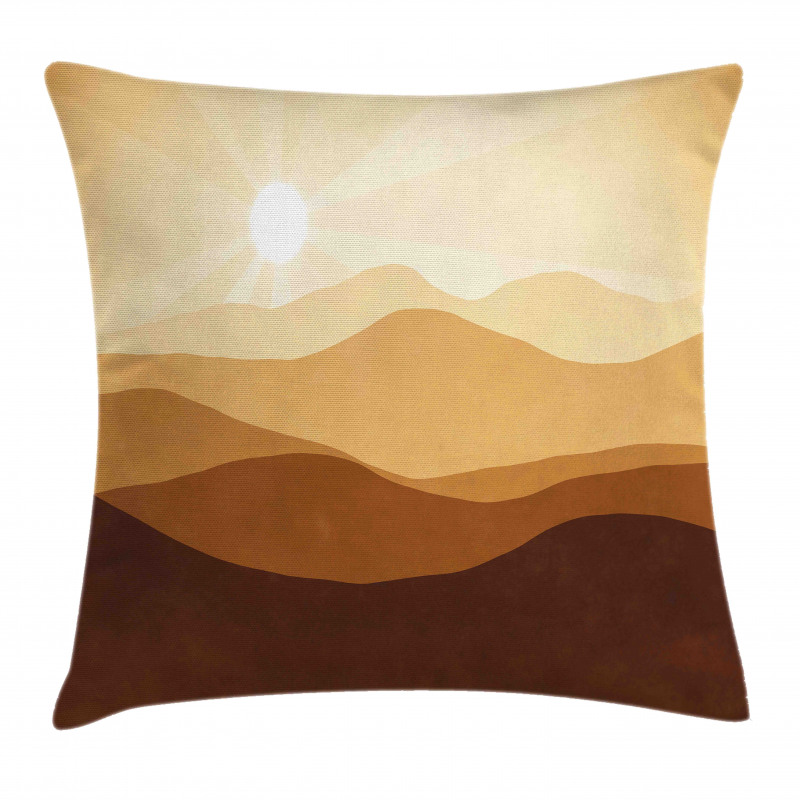 Abstract Sunrise Mountains Pillow Cover