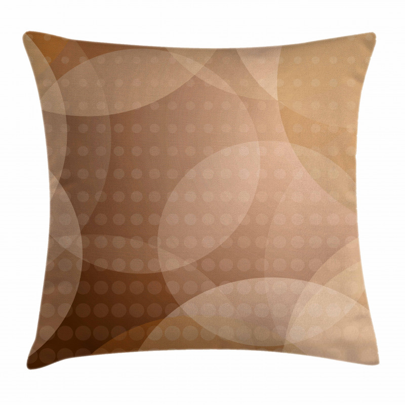 Overlapping Circles Dots Pillow Cover