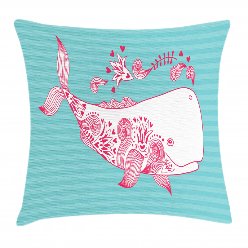 Be Happy Big Fish Pillow Cover