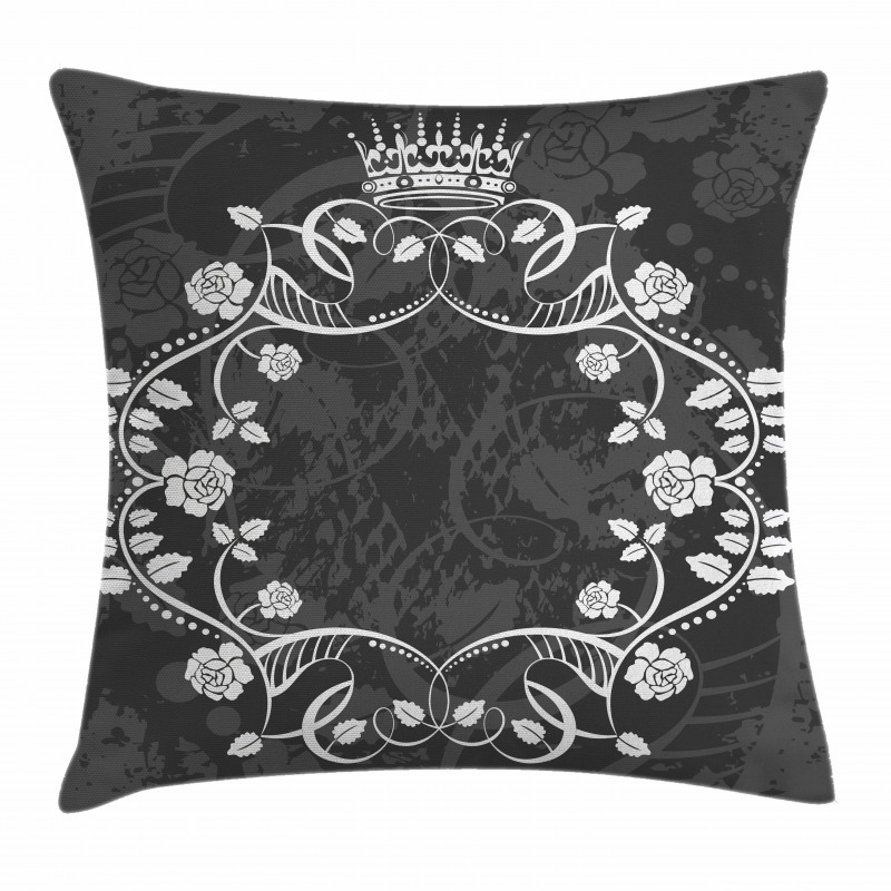 Royal Flora Crown Pillow Cover