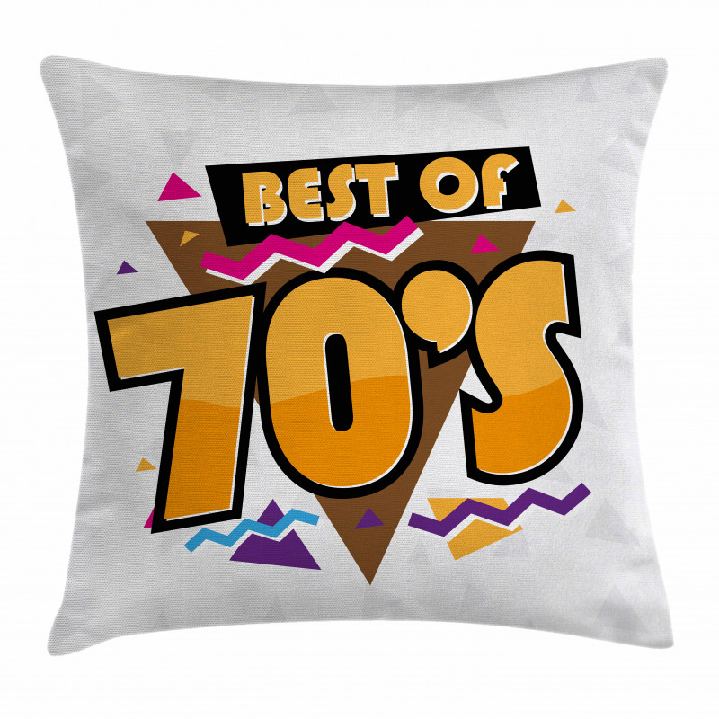 70s Style Retro Pillow Cover