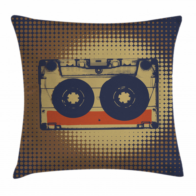 Audiocasette Music Fun Pillow Cover