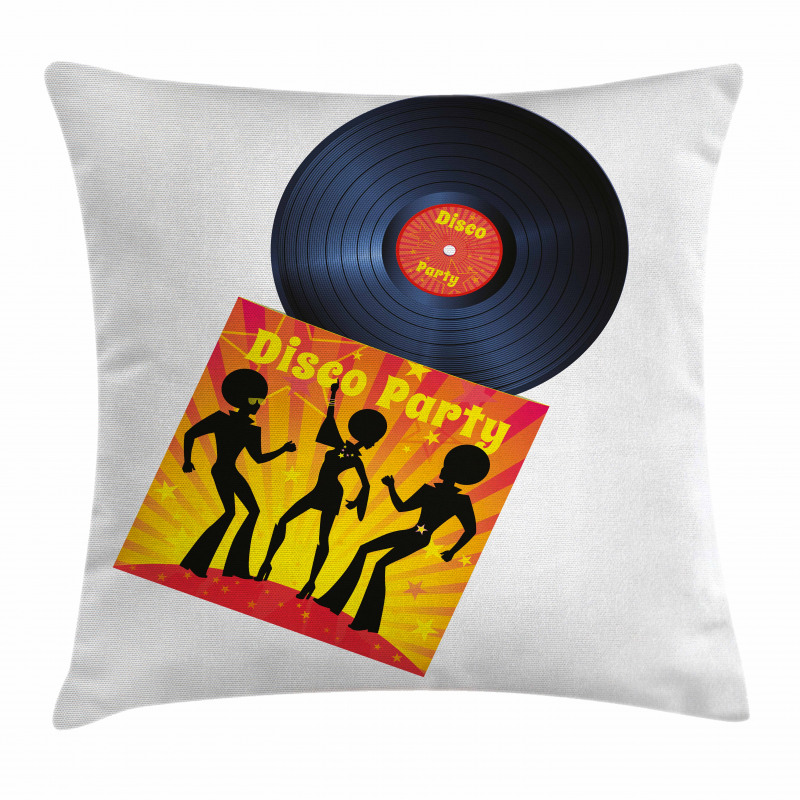 Record Cover Disco Party Pillow Cover