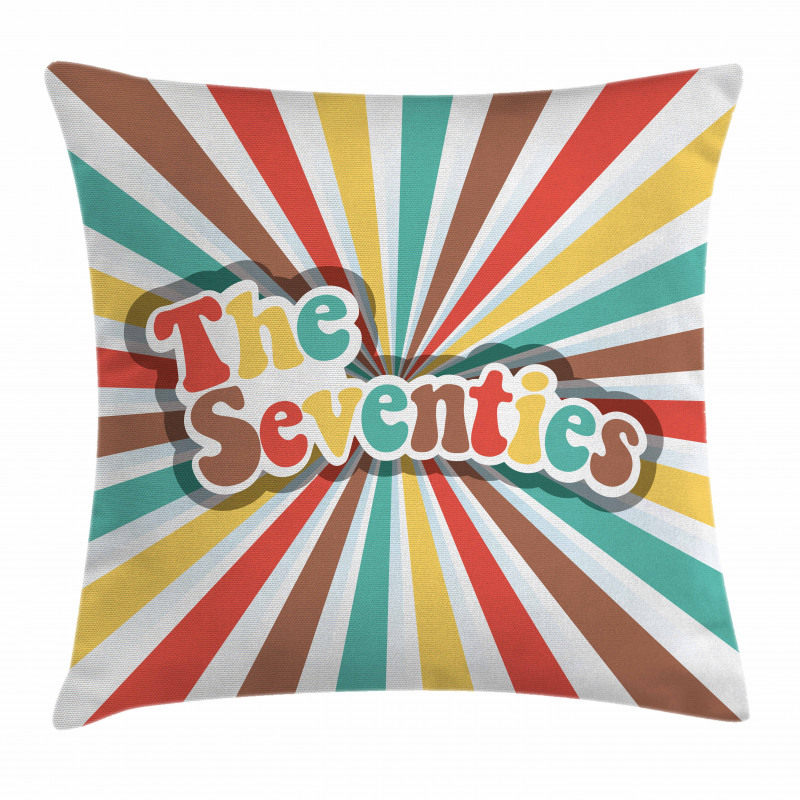 Seventies Retro Pillow Cover