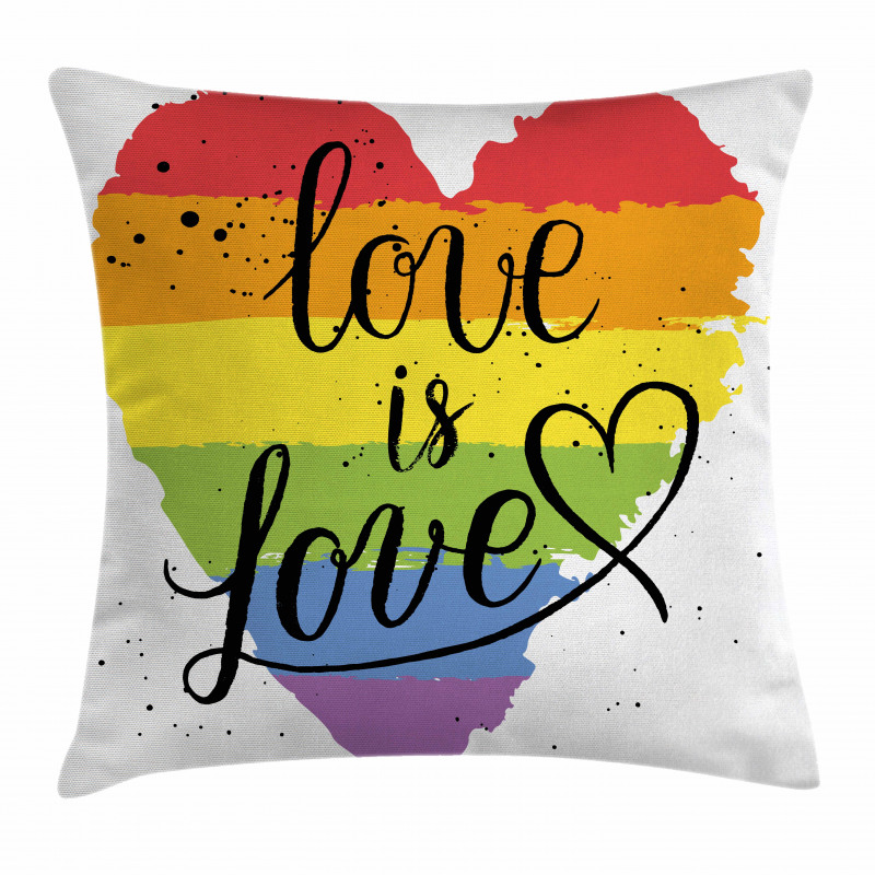 Love is Love Art LGBT Pillow Cover