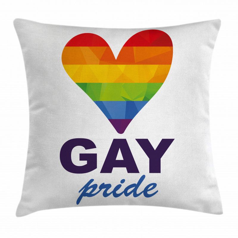 Gay Culture Heart Pillow Cover
