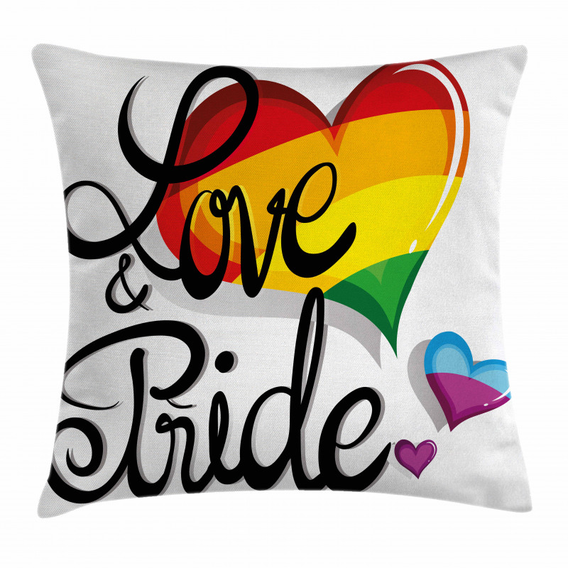Big Little Hearts Love Pillow Cover