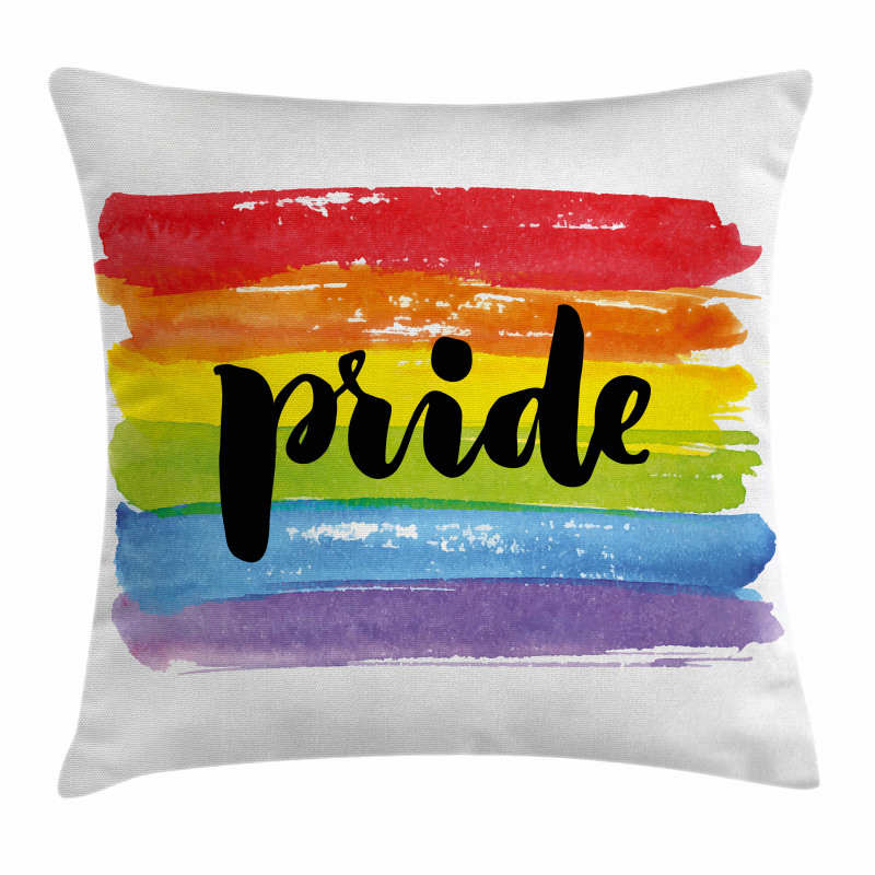 Watercolor Artwork LGBT Pillow Cover