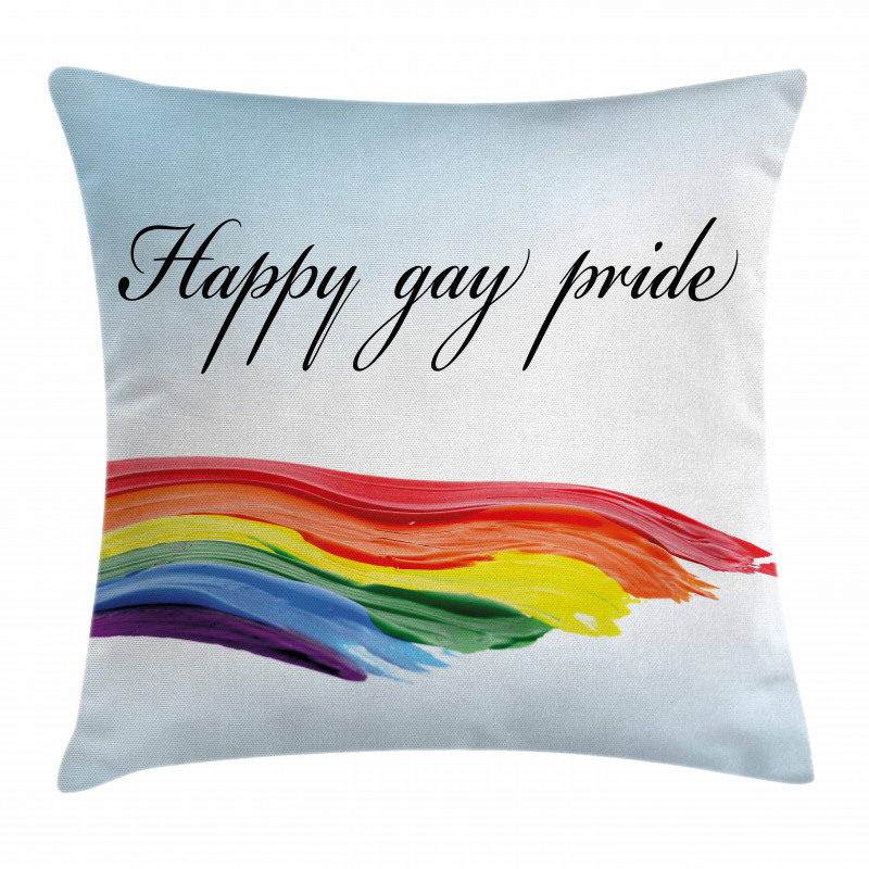 Celebratory Text Colorful Pillow Cover