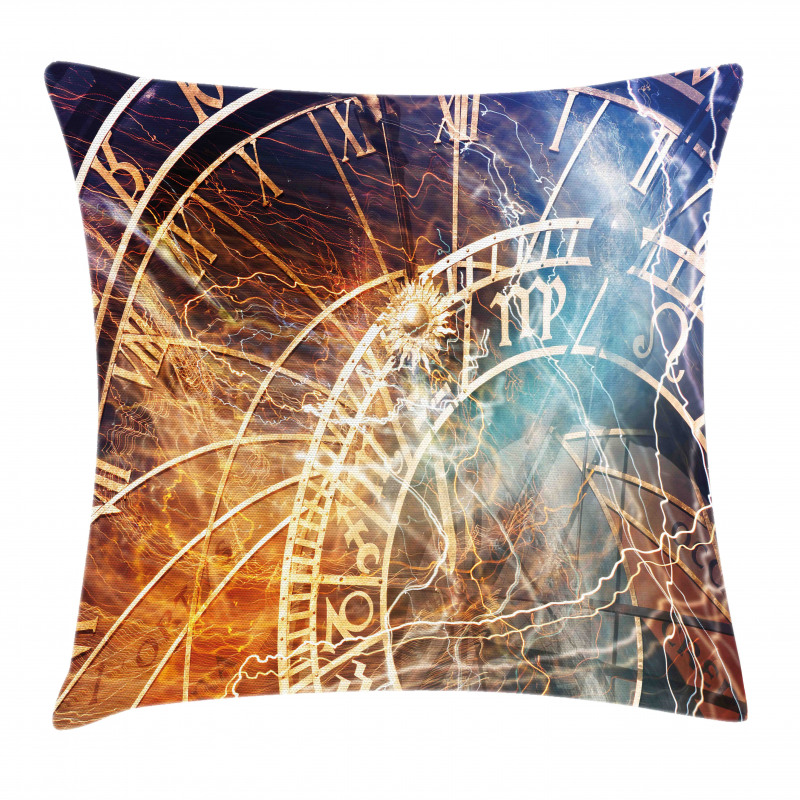 Old Prague Horoscope Pillow Cover