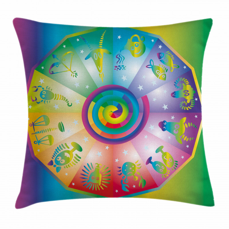 Hippie Style Zodiac Pillow Cover