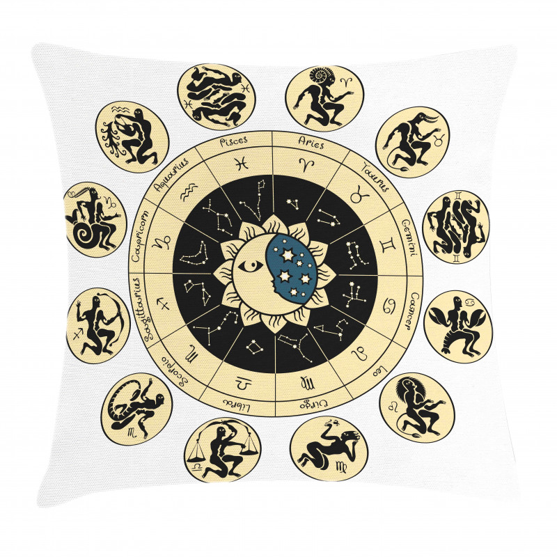 Zodiac Chart Pillow Cover