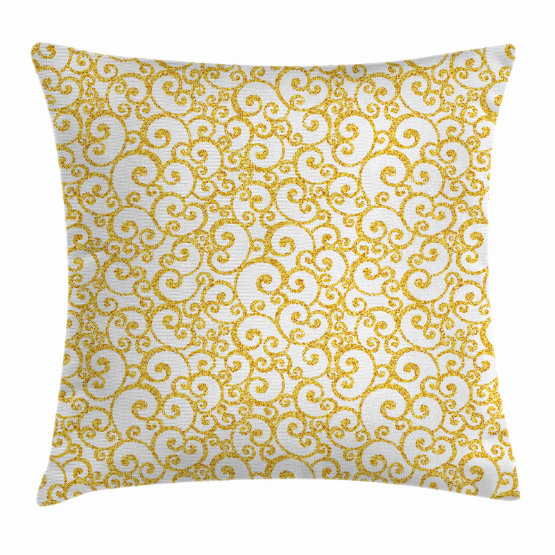 Swirling Lines Floral Pillow Cover