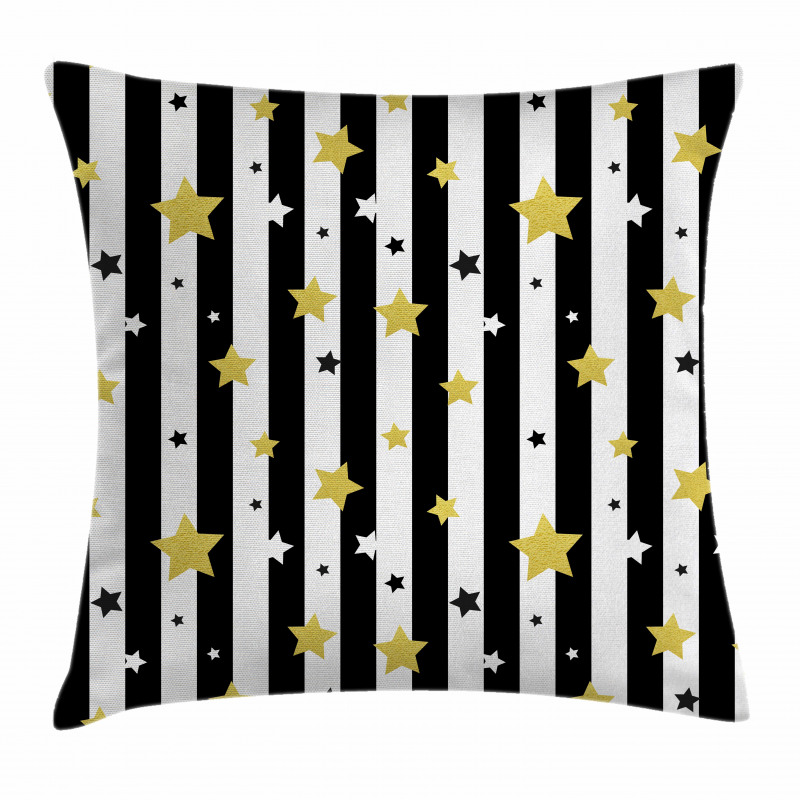 Vertical Lines Stars Pillow Cover