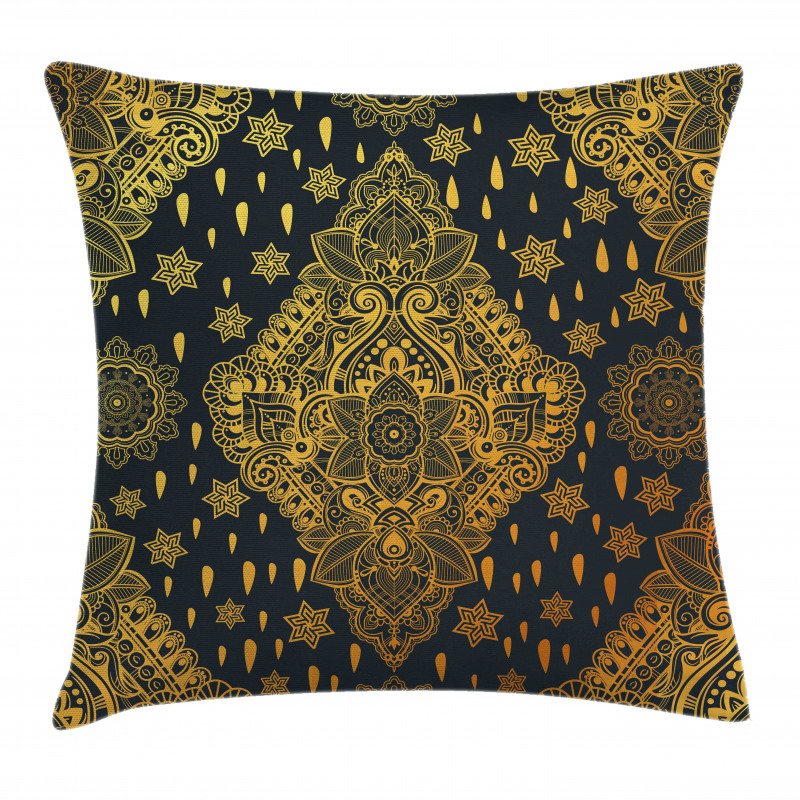 Boho Paisley Folklore Pillow Cover