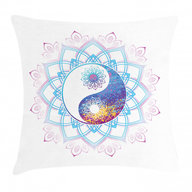 Yin Yang Swirls Pillow Cover