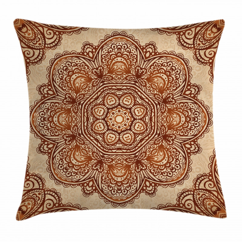 Mehndi Paisley Floral Pillow Cover