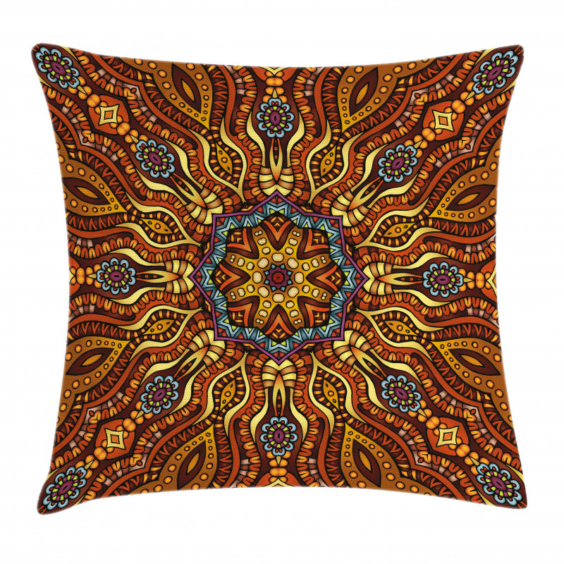 Warm Colored Design Boho Pillow Cover