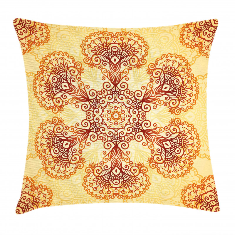 Oriental Vintage Ornaments Pillow Cover