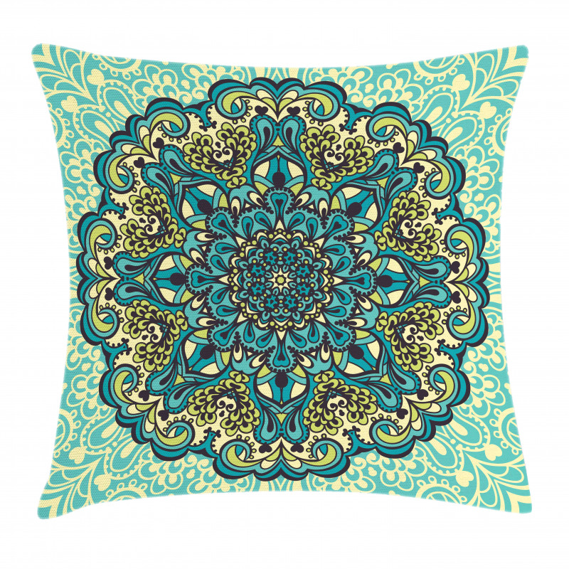Abstract Flower Vibrant Pillow Cover