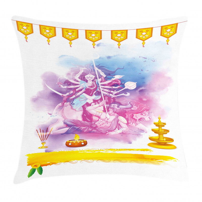 Ceremonial Cultural Happy Pillow Cover