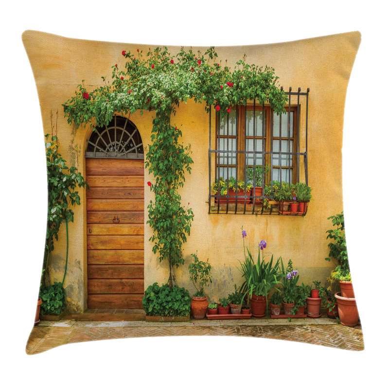 Plants and House Door Pillow Cover