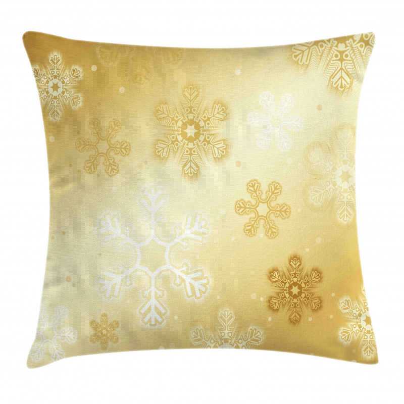 Snowflakes Noel Yule Pillow Cover