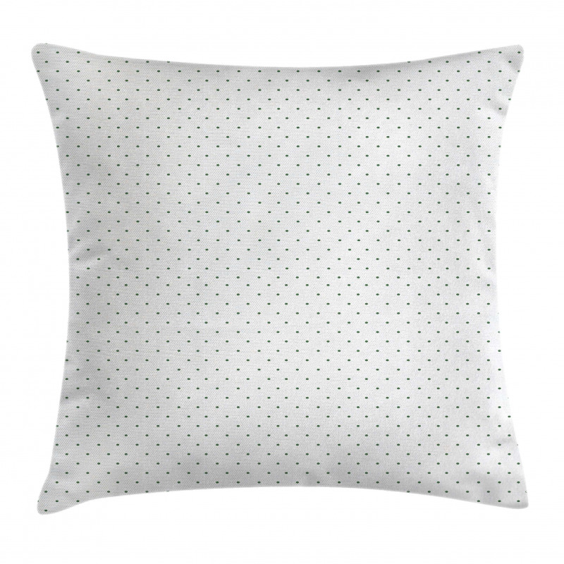 Vintage Green Polka Dots Pillow Cover