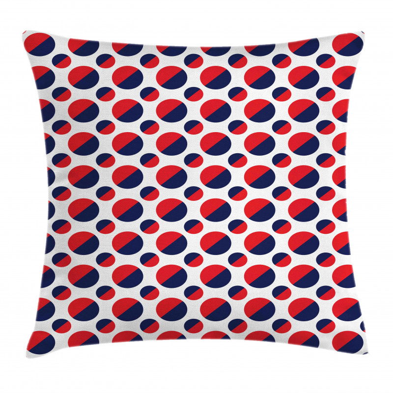 Red Circles Rounds Pillow Cover