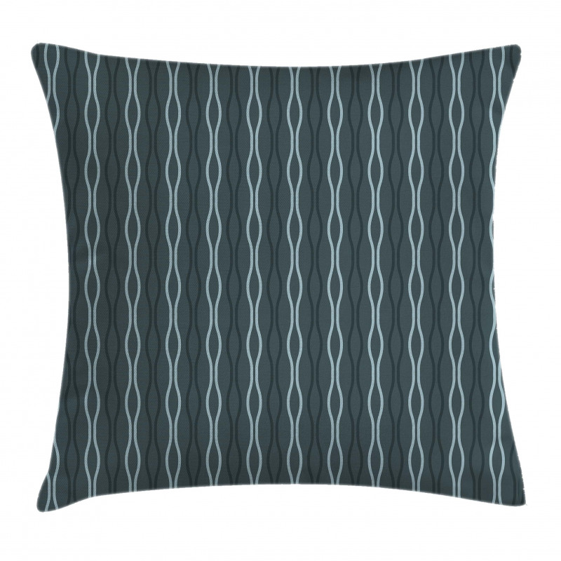 Under the Sea Wave Lines Pillow Cover