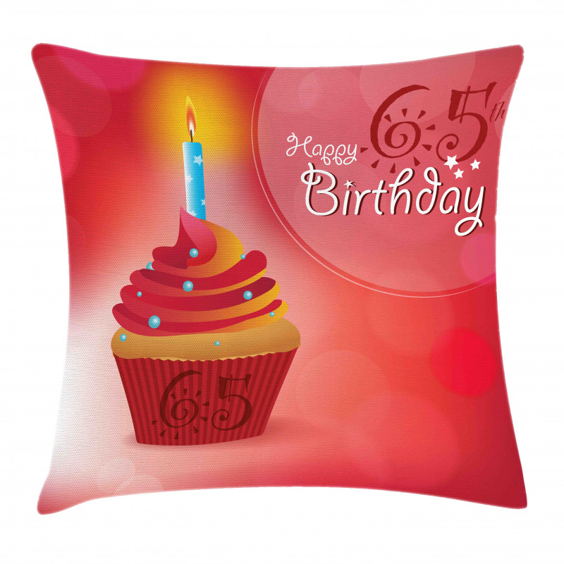 Birthday Cupcake Pillow Cover