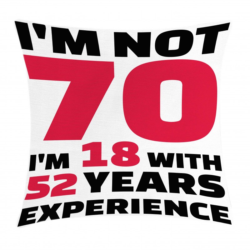 52 Years Experience Pillow Cover
