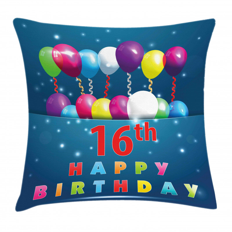 16 Party Pillow Cover