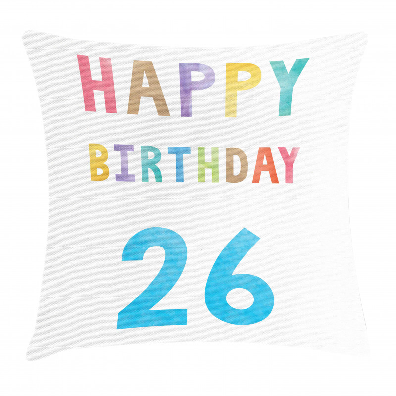 Soft Celebration Sign Pillow Cover