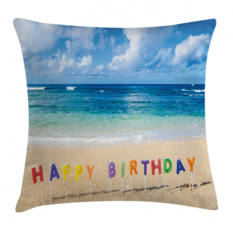 Happy Birthday Sign Pillow Cover