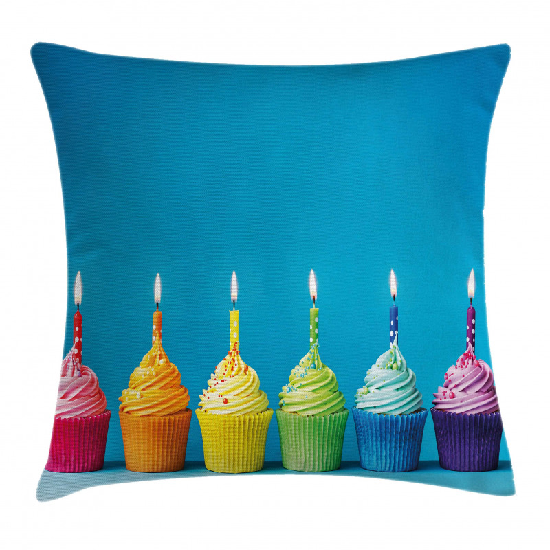 Cupcakes Party Food Pillow Cover