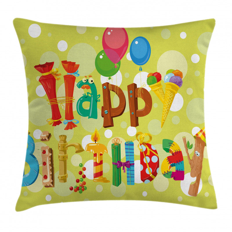 Ice Cream Candies Pillow Cover