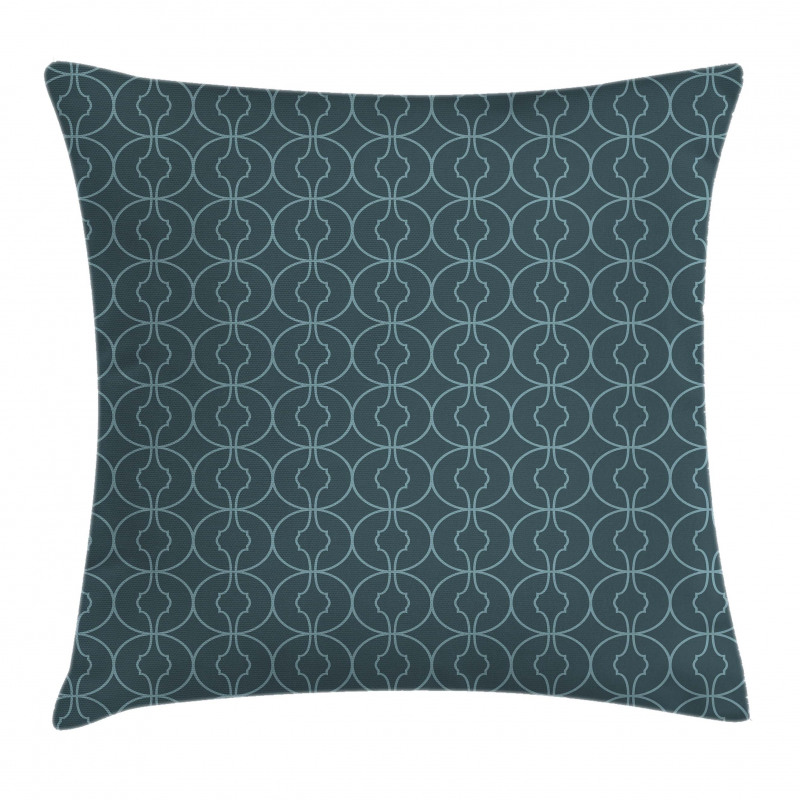 Orient Circles Corners Pillow Cover