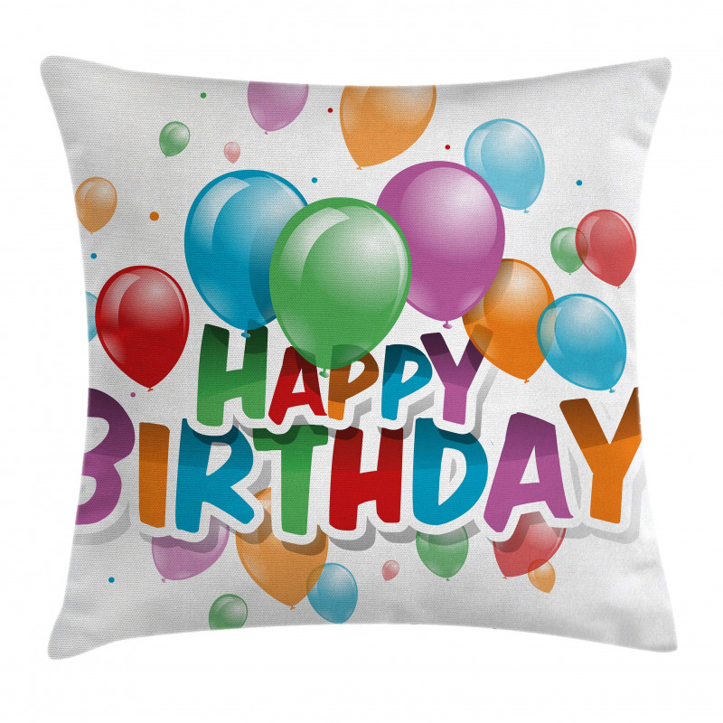 Balloon Burst Celebration Pillow Cover