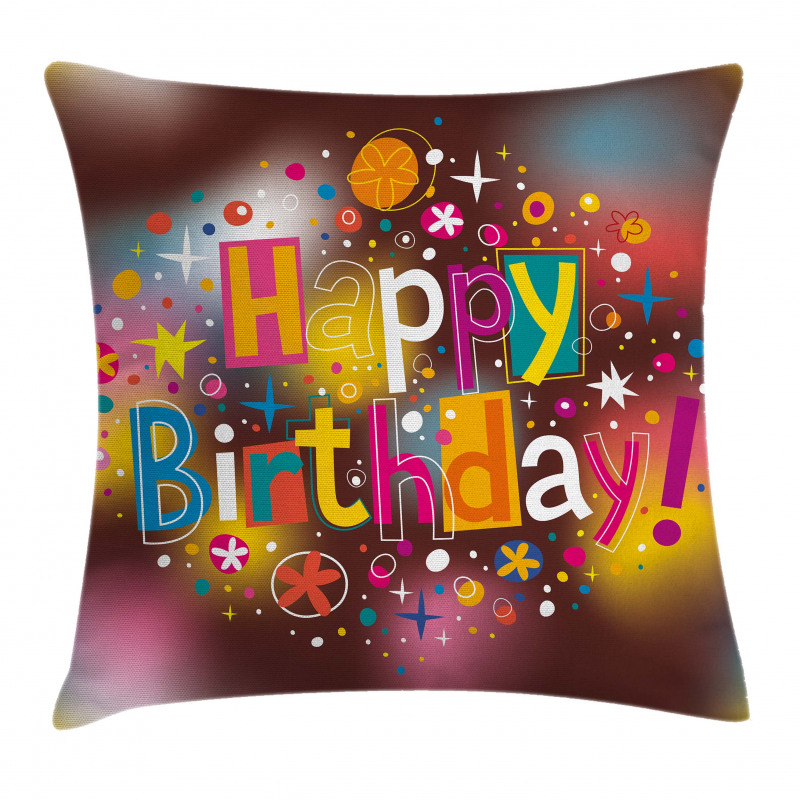 Birthday Message Fun Pillow Cover