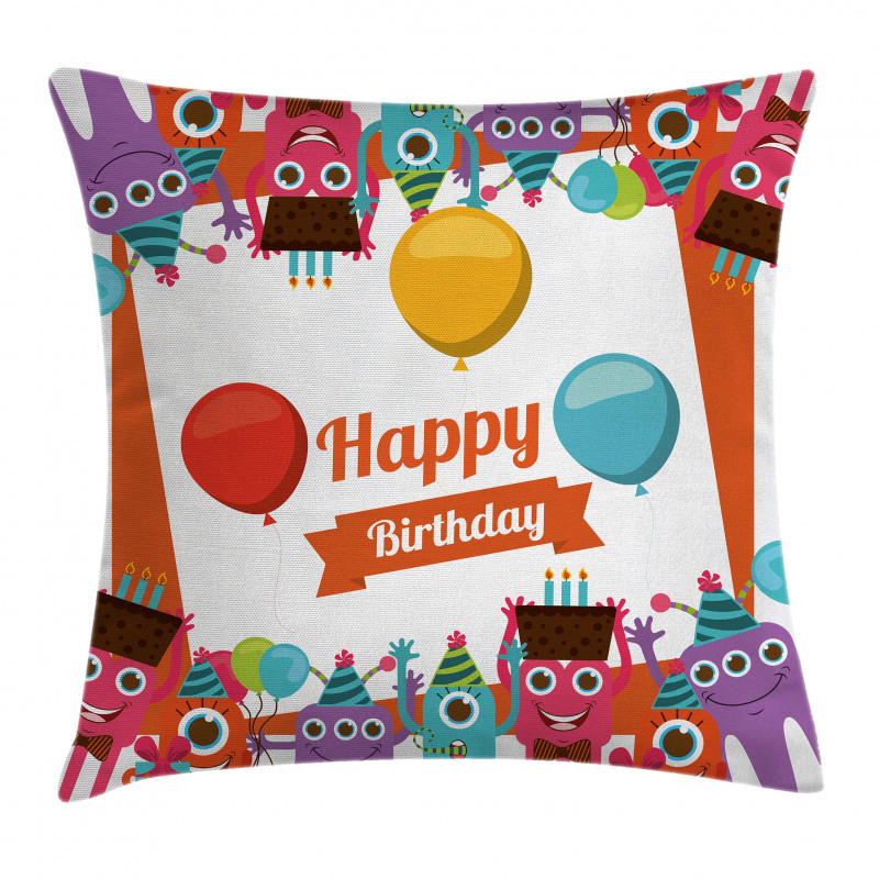Birthday Party Pillow Cover